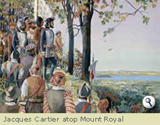 Jacques Cartier atop Mount Royal