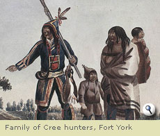 Family of Cree hunters, Fort York