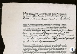Contract for Pierre Leblanc